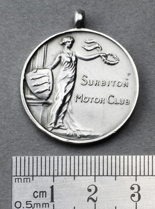 Surbiton Motor Club Silver Fob Medallion - London Barnstaple 1927, Alliston